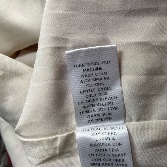 Donna Morgan terracotta abstract print midi dress 30279 - Picture 14 of 15